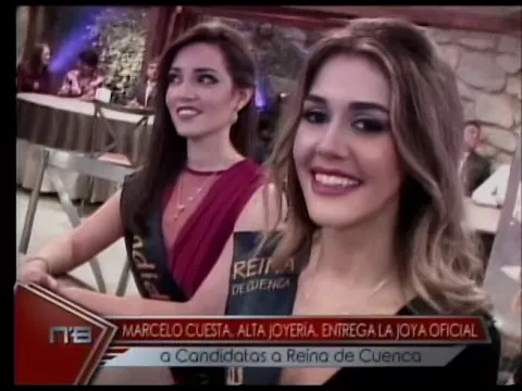 Marcelo Cuesta, Alta Joyería, entrega la joya oficial a Candidatas a Reina de Cuenca