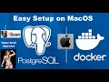 How to Set Up a PostgreSQL DB v17 in Docker in macOS for Beginners
