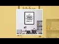 KP-91 Wall Art Posters kitchen Funny Quotes My Kitchen is My Happy place