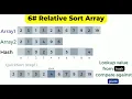 6 relative sort array