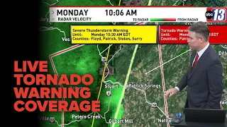 LIVE Tornado Warnings issued as storms track through Virginia