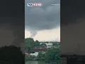 A Funnel Swirls From Ominous Dark Clouds Over New Jersey
