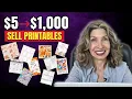 How to Sell Printables Online From 5 to 1 000