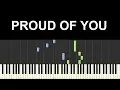 Download Lagu ♪ Easy Piano Tutorial: Proud of you