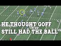 Jared Goff s Play Action Fake Worked A Little Too Well Here