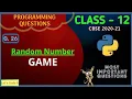 Python Program to make a Lottery Game Class 12 Practical Questions