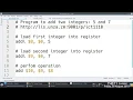 Illustration MIPS Assembly Language Adding Two Operands in MIPS