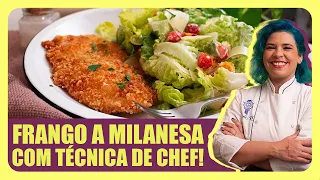 Frango à Milanesa Sem Ovo e Extra Crocante: Técnica de Chef Le Cordon Bleu