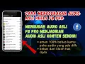 Download Lagu cara mengubah audio reels facebook menjadi audio asli konten ! cara menggunakan audio asli di fb pro
