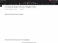 Geometry 1 9 Same Side Interior Angles