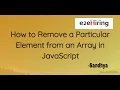 E2E Mentorship Program - Remove a Particular Element In An Array