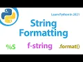 Python string formatting