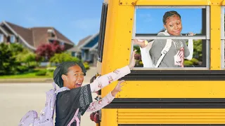 YOU'RE LATE! Big Sis vs  Lil Sis Getting Ready | Sekora & Sefari Play
