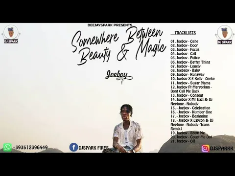 Download MP3 JOEBOY 2021 FULL ALBUM /SOMEWHERE BETWEEN BEAUTY \u0026 MAGIC FULL ALBUM 2021 MIXED BY DJ SPARK FT JOEBOY