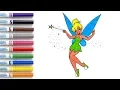 Coloring Disney Princess - Tinkerbell from Peter Pan