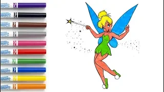 Coloring Disney Princess - Tinkerbell from Peter Pan
