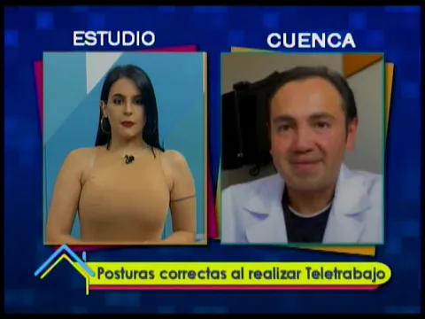 Posturas correctas al realizar teletrabajo
