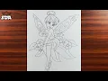 How to Draw Tinkerbell Step by Step Easy Disney Fairy