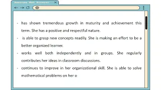 REPORT CARD COMMENTS FOR 1st 2nd and 3rd GRADES