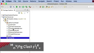 Creating Packages And Moving Java Classes Quickly in Eclipse