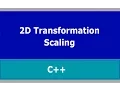 2D Transformation Scaling in C Turbo C