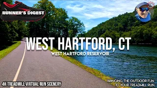 West Hartford Reservoir West Hartford CT 4k POV Virtual Run 66