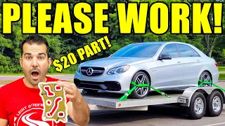 I Bought A Blown-Up Engine E63 AMG Dealer Wanted 70K To Fix I Tried A 20 Part Got It Running