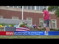 Makeshift Memorial Grows For Slain Officer Outside Weymouth Police Department