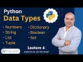 Lecture 6 Python Data Types Data Types in Python Numeric Data Type Sequence Data Type