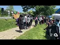CWRU student protestors host alternative graduation