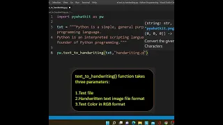 How to convert text into handwriting using Python