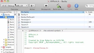 Objective C Programming Tutorial 34 Creating a Point class YouTube