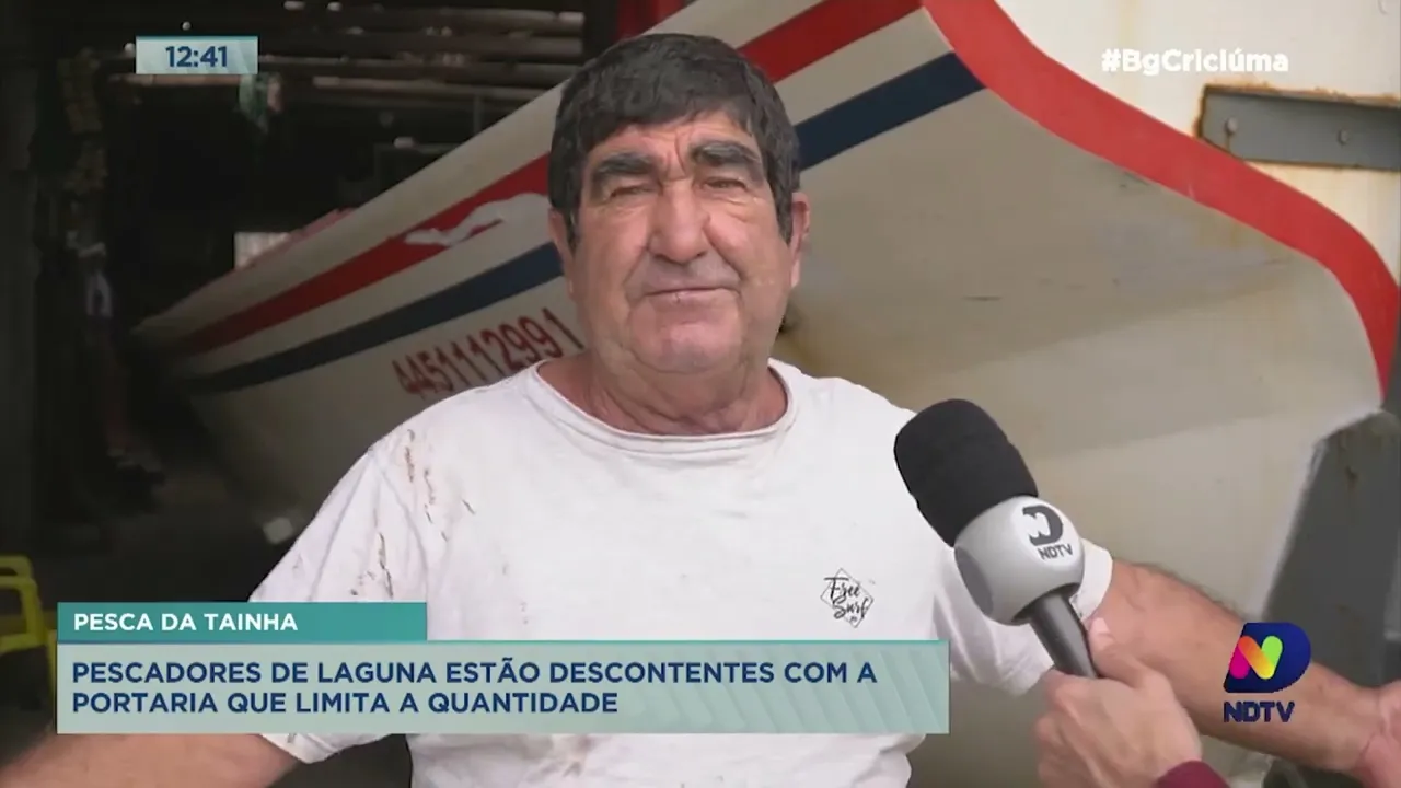 Pescadores de Laguna reclamam da portaria que define regras para a pesca da tainha