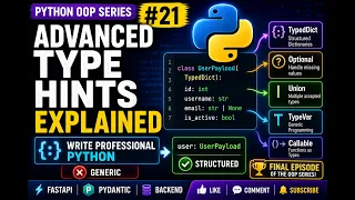 Advanced Type Hints in Python Python OOP Series
