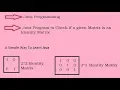 Java Program to Check if a Matrix is an Identity Matrix
