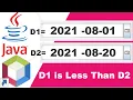 How to compare two dates in java java Date