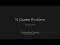 N Queen Problem Backtracking GeeksforGeeks