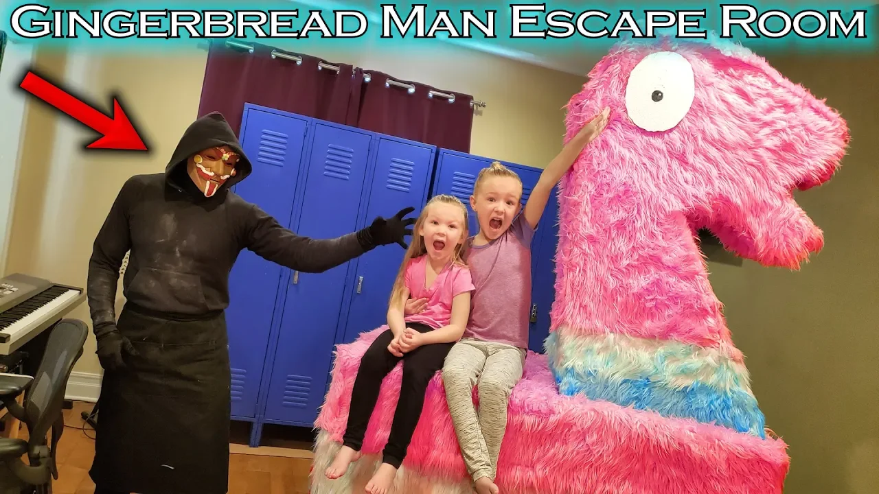 Gingerbread Man Escape Room!!! Llama Butt Day GM BTS!