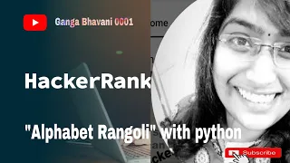 Hackerrank on Python alphabet rangoli part 1