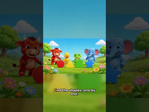 GREEN SQUARE | Learn Shapes and Colors for Kids #Shorts