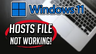 Hosts File Not Working in Windows FIX SOLVED