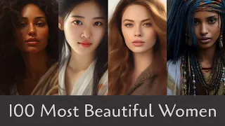 the 100 most beautiful women in the world animated midjourney d id