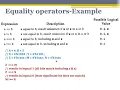 Module 3 - Operator types 2