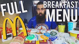 The ENTIRE McDonald s Breakfast Menu Challenge BeardMeatsFood