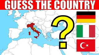 Guess The Country on The Map - EUROPE Geography Quiz Challenge