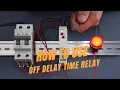 How to use a delay off time relay GRT8-B1 Geya Electric
