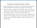 Pointer to derived class object in C explanation part 1