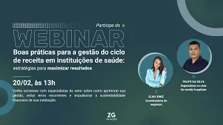 Webinar | Boas práticas para a gestão do ciclo de receita em instituições de saúde