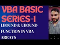 LBound UBound Function In VBA Arrays Lesson - 49 VBA Arrays LBound UBound Function