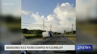 Residents find abandoned RVs dumped in Flour Bluff